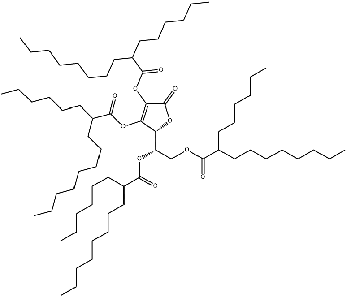 ASCORBYL структура TETRA-2-HEXYLDECANOATE