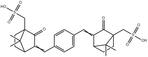 [(3E) - 3 [[4 [(z) - [7,7-dimethyl-3-oxo-4- (sulfomethyl) norbornan-2-yliden e] метиловое] methylidene] фенила] -] структура сульфоновой кислоты метана 7,7-dimethyl-2-oxo-norbornan-1-yl