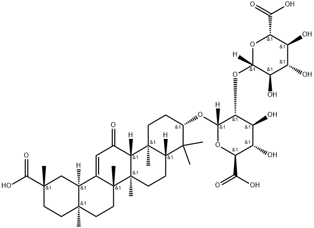 Структура глицирризиновой кислоты