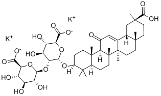 Дикалиевая структура glycyrrhizinate