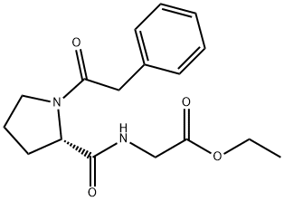 этиловая [[(2S) - 1 (2-phenylacetyl) pyrrolidine-2-carbonyl] амино] структура ацетата 2