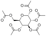 Структура pentaacetate глюкозы
