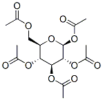 Структура pentaacetate β-D-глюкозы