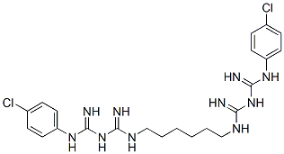 Структура диацетата Chlorhexidine