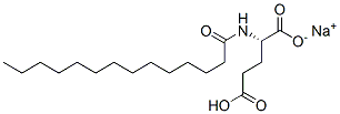 водопод N- натрия (1-oxotetradecyl) - структура L-глутамата
