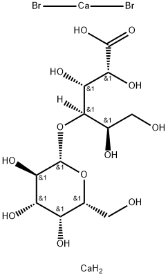bis кальция (4-O- (бета-D-GALACTOSYl) -] Dgluconate) - бромид кальция (1:1) структура