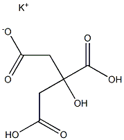 1,2,3-Propanetricarboxylicacid, 2-hydroxy-, структура potassiumsalt