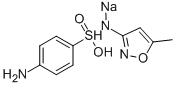 структура sulphanilamidate N- натрия (5-methylisoxazol-3-yl)