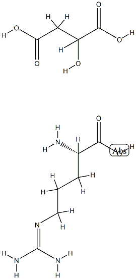 (±) - яблочнокислая кислота, смесь с L-аргинином (1:1) структура