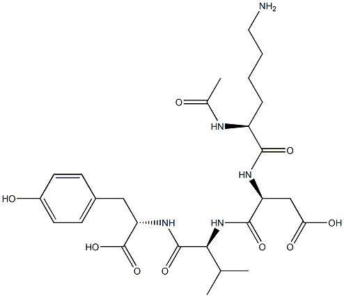 Структура N2-Acetyl-L-lysyl-L-alpha-aspartyl-L-valyl-L-tyrosine
