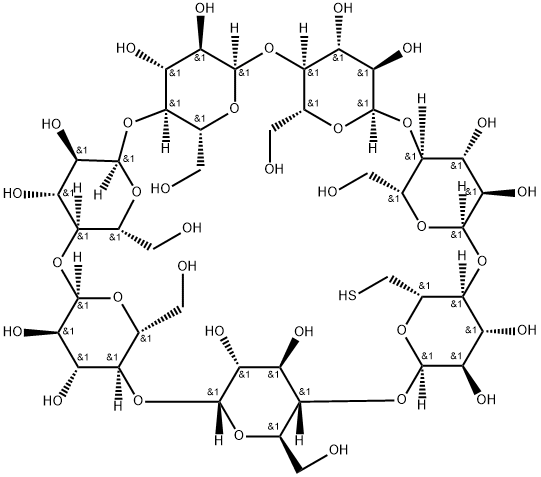 структура Mercapto-β-циклодекстрина