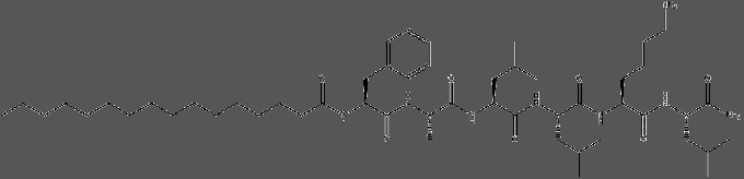 Структура Palmitoyl hexapeptide-6