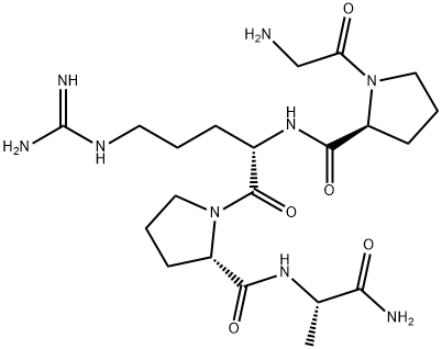 Структура Glycyl-L-prolyl-L-arginyl-L-prolyl-L-alaninamide