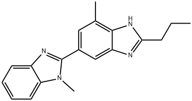 (1-methylbenzimidazole-2-yl) структура бензимидазола 2-n-Propyl-4-methyl-6-