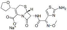 натрий (6R, 7R) - 7 [[2 (2-amino-1,3-thiazol-4-yl) - 2-imino-acetyl] амино] - 8-oxo-3- [(2S) - oxolan-2-yl] - структура карбоксилата 5-thia-1-azabicyclo [4.2.0] oct-2-ene- 2
