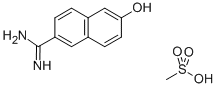 Структура 6-AMIDINO-2-NAPHTHOL METHANESULFONATE