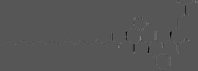 Структура Palmitoyl Tripeptide-8