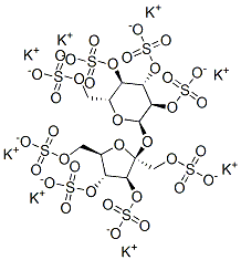 Структура соли калия octasulfate сахарозы