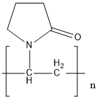 Структура Polyvinylpyrrolidone